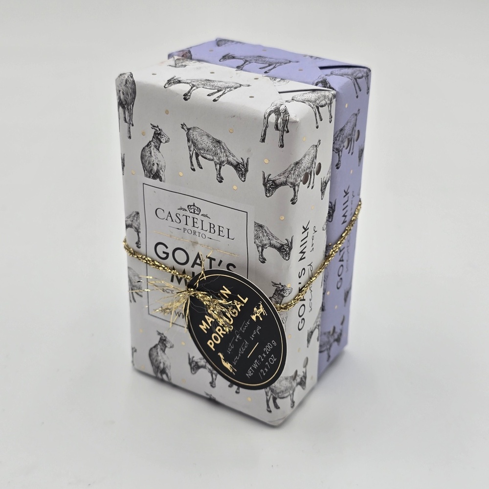 Castebel Made in Portugal,‎ Set of 2 Goat Milk Soap, Good for Sensitive Skin.